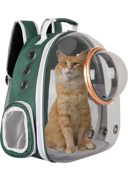 Pet Yavru Taşıyıcı Kapsül Sırt Çantası Yürüyüşü Taşıma Çantası Yeşil (Yurt Dışından) indirimleri
