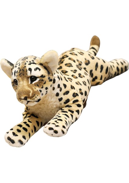 Peluş Hayvanlar Oyuncak Uyuyan Yastık Bebek Ev Dekorasyon Çocuk Hediye Leopar 48cm (Yurt Dışından)