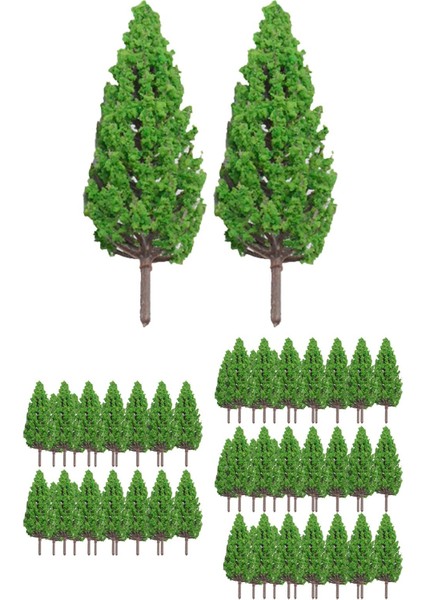 70 Parça Demiryolu Yeşil Manzara Ağacı Diorama Ağacı Kum Masa Dıy El Sanatları (Yurt Dışından)
