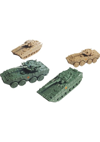 4x 1: 144 Ölçekli Tank Model Tank Çocuklar Için Zırhlı Araç (Yurt Dışından)