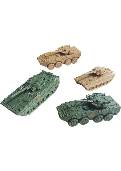 4x 1: 144 Ölçekli Tank Model Tank Çocuklar Için Zırhlı Araç (Yurt Dışından)