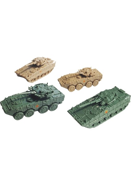 4x 1: 144 Ölçekli Tank Model Tank Çocuklar Için Zırhlı Araç (Yurt Dışından)