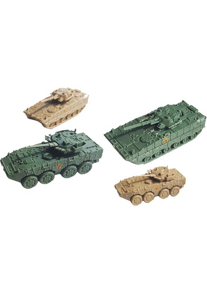 4x 1: 144 Ölçekli Tank Model Tank Çocuklar Için Zırhlı Araç (Yurt Dışından)