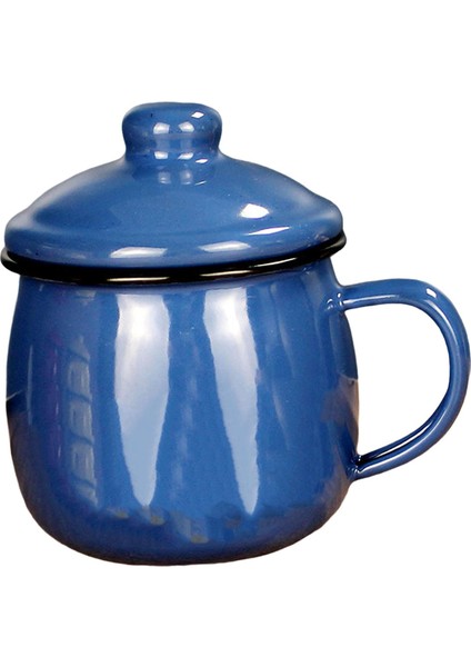 El Yapımı Emaye Kupa Kamp Restoran Yemek Odası Ofis Mavi Için Kupa Emayeware (Yurt Dışından) indirimleri