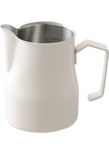 Süt Köpüren Sürahi Paslanmaz Çelik Süt Fincan Restoran Için 350ml Bej (Yurt Dışından)