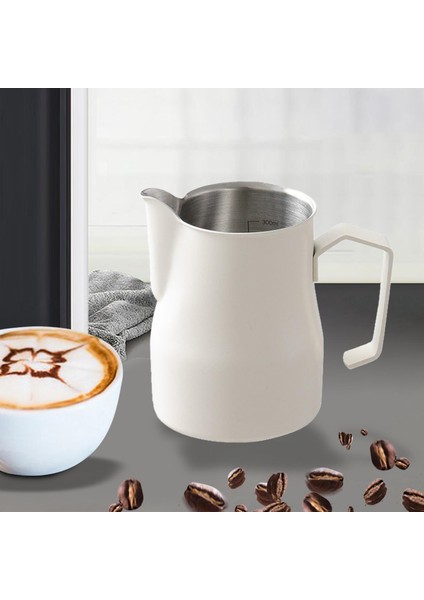Süt Köpüren Sürahi Paslanmaz Çelik Süt Fincan Restoran Için 350ml Bej (Yurt Dışından) fiyatları