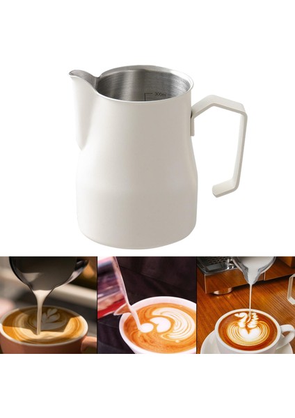 Süt Köpüren Sürahi Paslanmaz Çelik Süt Fincan Restoran Için 350ml Bej (Yurt Dışından) fırsatları