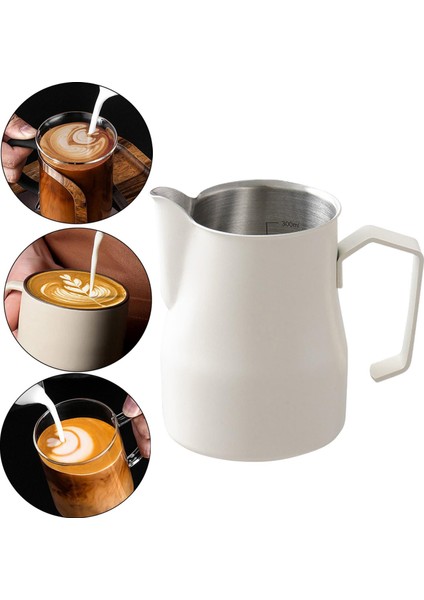 Süt Köpüren Sürahi Paslanmaz Çelik Süt Fincan Restoran Için 350ml Bej (Yurt Dışından) indirimleri