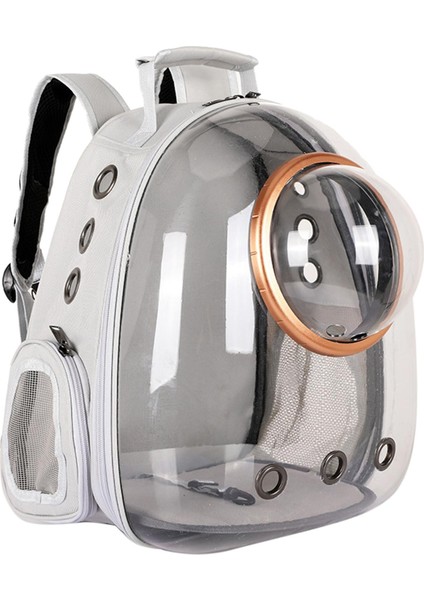 Pet Yavru Taşıyıcı Kapsül Sırt Çantası Yürüyüşü Taşıma Çantası Gri (Yurt Dışından) fiyatları