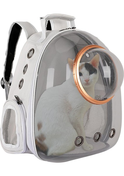 Pet Yavru Taşıyıcı Kapsül Sırt Çantası Yürüyüşü Taşıma Çantası Gri (Yurt Dışından) fırsatları