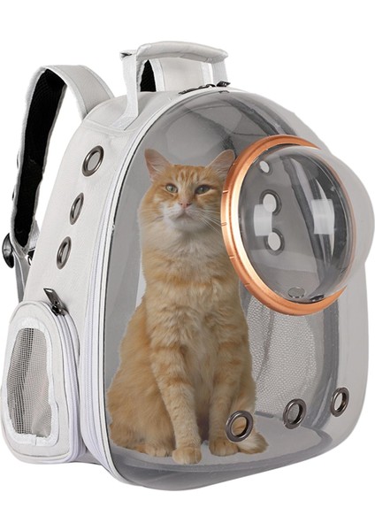 Pet Yavru Taşıyıcı Kapsül Sırt Çantası Yürüyüşü Taşıma Çantası Gri (Yurt Dışından) indirimleri