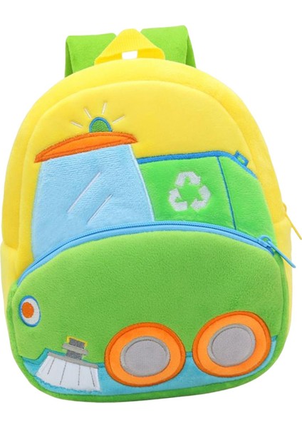 Karikatür Kitap Çantası Çantaları Çocuk Sırt Çantası Sanitasyon Kamyonu (Yurt Dışından)