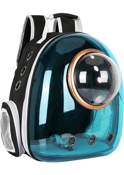 Pet Yavru Taşıyıcı Kapsül Sırt Çantası Yürüyüşü Taşıma Çantası Mavi (Yurt Dışından)