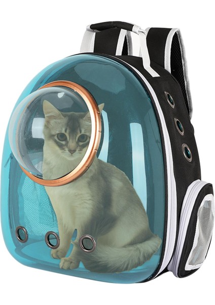 Pet Yavru Taşıyıcı Kapsül Sırt Çantası Yürüyüşü Taşıma Çantası Mavi (Yurt Dışından) modelleri