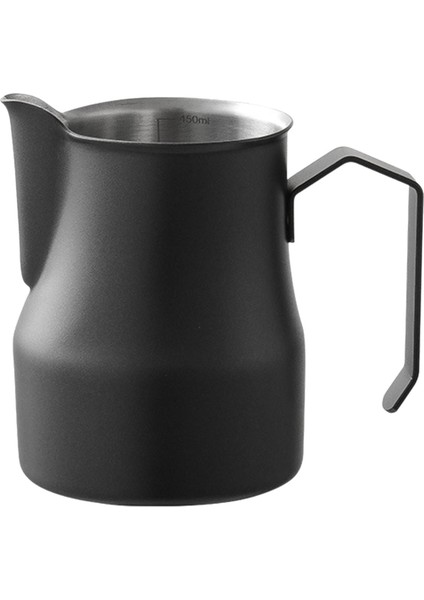 Süt Köpüren Sürahi Paslanmaz Çelik Süt Kırmızısı Fincan Restoran Için 500ml Siyah (Yurt Dışından)