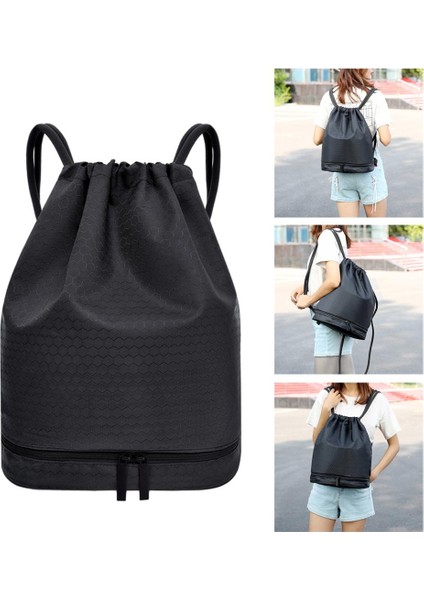 Drawstring Sırt Çantası Çantaları Salon, Drawstring Için Depolama Su Geçirmez Polyester Çanta (Yurt Dışından)