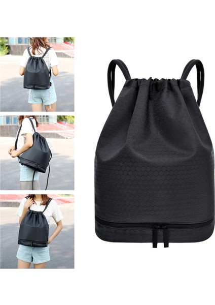 Drawstring Sırt Çantası Çantaları Salon, Drawstring Için Depolama Su Geçirmez Polyester Çanta (Yurt Dışından)