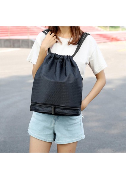 Drawstring Sırt Çantası Çantaları Salon, Drawstring Için Depolama Su Geçirmez Polyester Çanta (Yurt Dışından)