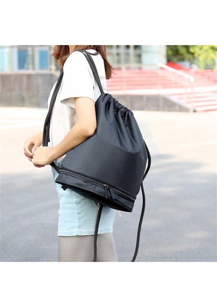 Drawstring Sırt Çantası Çantaları Salon, Drawstring Için Depolama Su Geçirmez Polyester Çanta (Yurt Dışından)