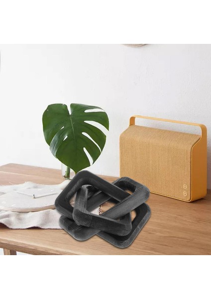 Ahşap Zincir Bağlantı Dekor Rustik Ahşap Düğüm Için Yatak Odası Sehpa Dekorasyon Siyah (Yurt Dışından) fırsatları