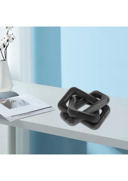 Ahşap Zincir Bağlantı Dekor Rustik Ahşap Düğüm Için Yatak Odası Sehpa Dekorasyon Siyah (Yurt Dışından) indirimleri