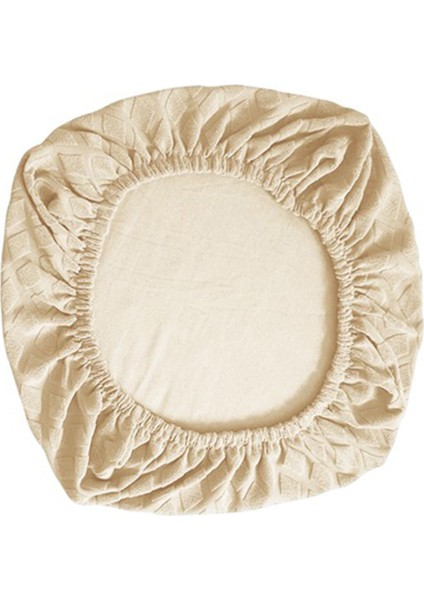 Sandalye Koltuk Kapağı Yemek Odası Sandalye Koltuk Slipcover Yeni Bej Için Uygun Elastik Kenar İle 38-48cm (Yurt Dışından)