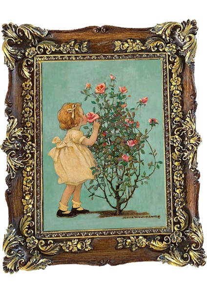 Resim Çerçevesi 5x7 Yağlı Boya Çerçevesi Ekran Çerçevesi Ana Masa Dekorasyon Ahşap (Yurt Dışından)