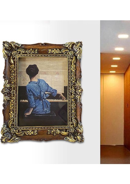 Resim Çerçevesi 5x7 Yağlı Boya Çerçevesi Ekran Çerçevesi Ana Masa Dekorasyon Ahşap (Yurt Dışından) indirimleri