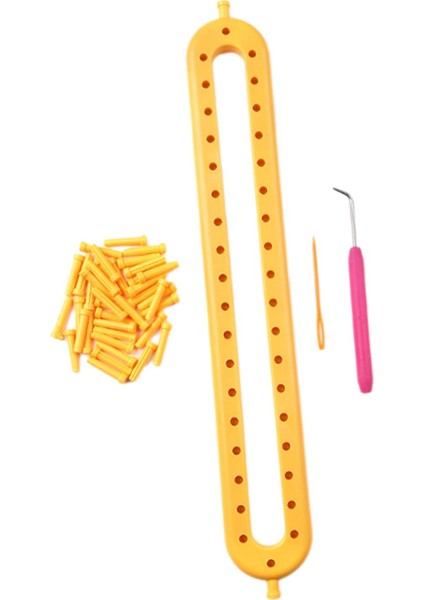 Örme Tezgah Seti Dıy Makinesi Ayarlanabilir Peg Eşarp Socling Şapkası Stili B Için El Yapımı (Yurt Dışından)