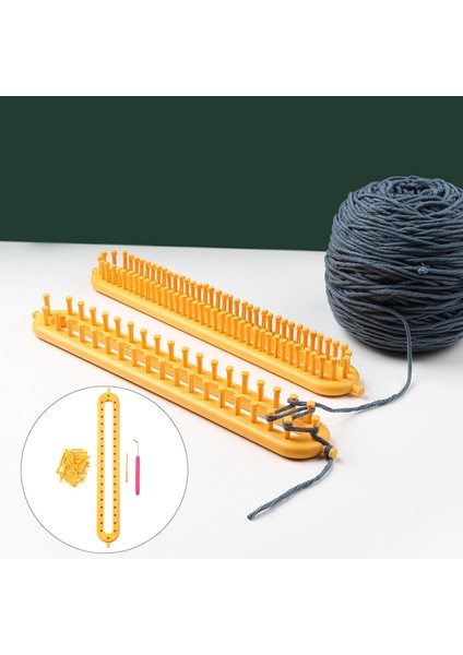 Örme Tezgah Seti Dıy Makinesi Ayarlanabilir Peg Eşarp Socling Şapkası Stili B Için El Yapımı (Yurt Dışından) modelleri