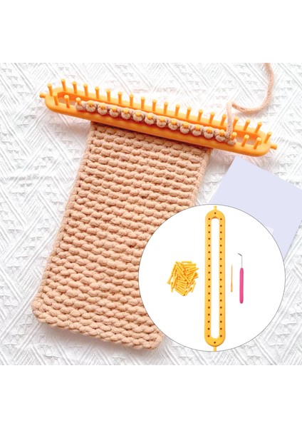 Örme Tezgah Seti Dıy Makinesi Ayarlanabilir Peg Eşarp Socling Şapkası Stili B Için El Yapımı (Yurt Dışından) fırsatları