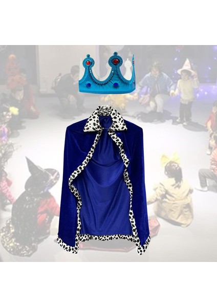 Kral Robe Cosplay Kids Cadılar Bayramı Kostümü Ortaçağ Prens Manto (Yurt Dışından)