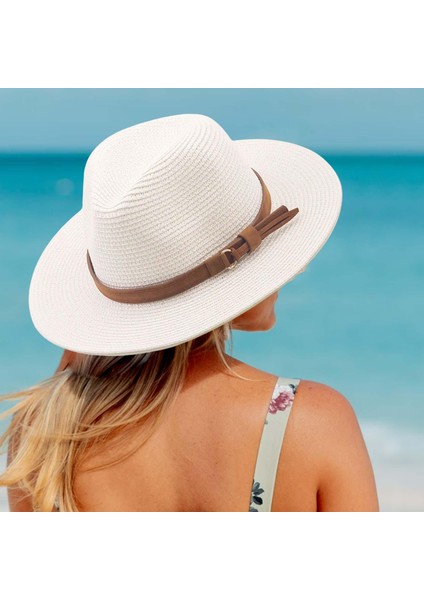 Geniş Şapka Panama Hip Şapkaları Tatil Açık Beyaz 2 (Yurt Dışından) fiyatları