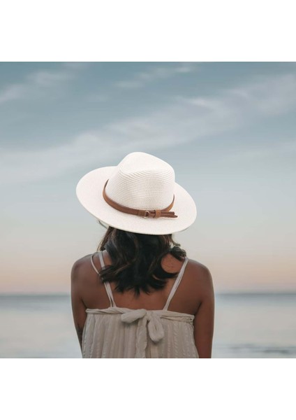 Geniş Şapka Panama Hip Şapkaları Tatil Açık Beyaz 2 (Yurt Dışından) modelleri