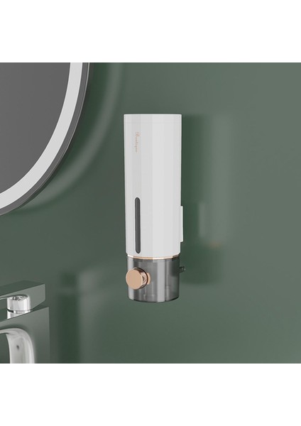 Manuel Sabun Dispenser Sıvı Kaplar Tuvalet Restoran Beyaz Için Doldurulabilir (Yurt Dışından)