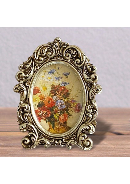 Fotoğraf Çerçevesi Fotoğraf Tutucu Tablo Merkez Parçası Tatil Masaüstü Resim Çerçeve Altın Dış Çerçeve 10cmx12cm (Yurt Dışından) fiyatları