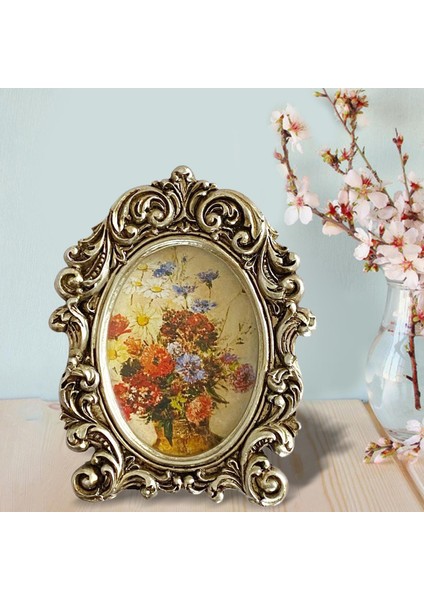 Fotoğraf Çerçevesi Fotoğraf Tutucu Tablo Merkez Parçası Tatil Masaüstü Resim Çerçeve Altın Dış Çerçeve 10cmx12cm (Yurt Dışından) indirimleri