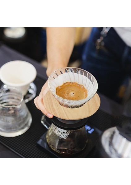 Kafe Için Ahşap Kahve Dripli Braket Filtreleme Damla Kılavuzu (Yurt Dışından) modelleri