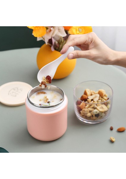 Yoğurt Konteyneri Taşınabilir Kaşık Yalıtımlı Yemek Konteyneri Çorba Çocuk Pembe (Yurt Dışından) modelleri
