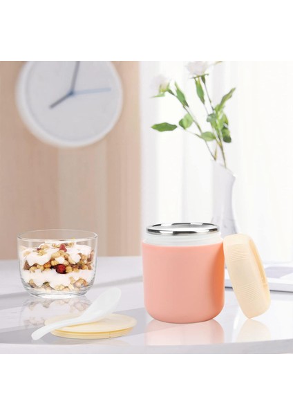 Yoğurt Konteyneri Taşınabilir Kaşık Yalıtımlı Yemek Konteyneri Çorba Çocuk Pembe (Yurt Dışından) fırsatları