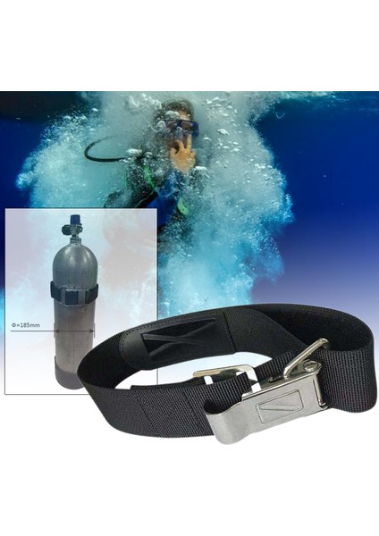 Tüplü Dalış Bcd Tank Kasık Kayış Bandı İle Kamubes İle Kaymaz, 1 Paket Tüplü (Yurt Dışından)