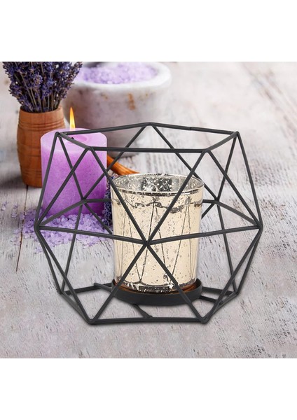 Tealight Mumlukları, Dekoratif Şamdan Mum Tutucu, Düğün Siyah Altın (Yurt Dışından) fiyatları
