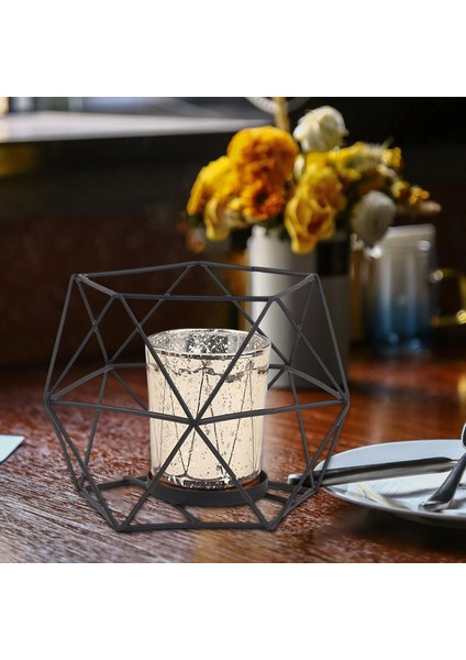 Tealight Mumlukları, Dekoratif Şamdan Mum Tutucu, Düğün Siyah Altın (Yurt Dışından) fırsatları