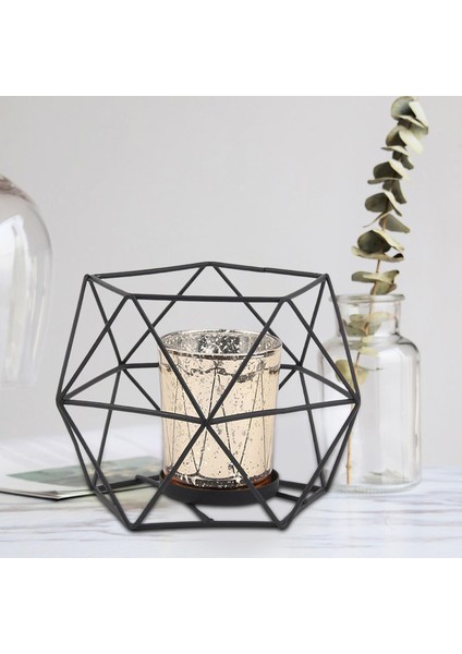 Tealight Mumlukları, Dekoratif Şamdan Mum Tutucu, Düğün Siyah Altın (Yurt Dışından) indirimleri