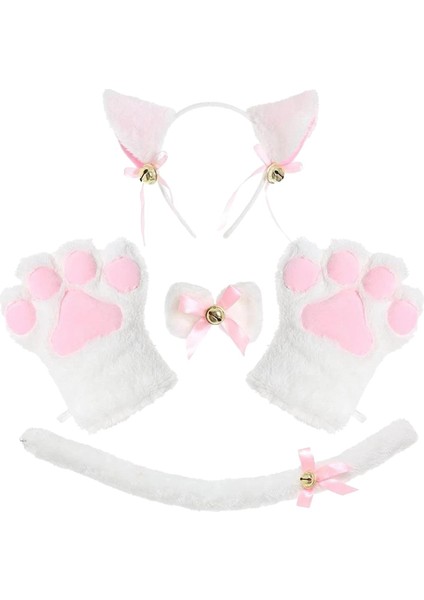 Anime Kedi Kostüm Cosplay Kafa Bandı Başlık Hayvan Peluş Hediyeler Giyin (Yurt Dışından)