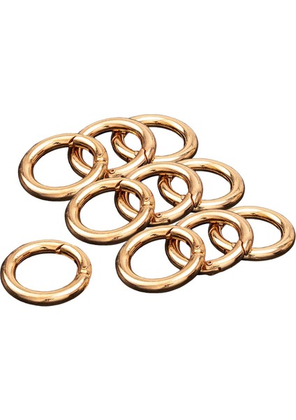 10pcs Yuvarlak Yay Snap Hooks Anahtar Zincirler Için Yay Karabinası Çanta Aureate 25mm (Yurt Dışından)