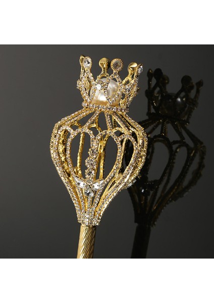 Parti Düğün Güzellik Yarışması Için Rhinestone Scepter Pageant Prensi Aureate (Yurt Dışından) fiyatları