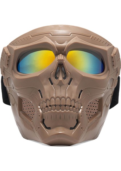 Kafatası Goggles Binicilik Goggles Motosikletükleri Pc Lens Cosplay Kırmızı Lens (Yurt Dışından) modelleri