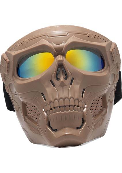 Kafatası Goggles Binicilik Goggles Motosikletükleri Pc Lens Cosplay Kırmızı Lens (Yurt Dışından) fırsatları