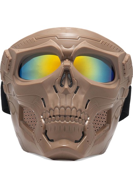 Kafatası Goggles Binicilik Goggles Motosikletükleri Pc Lens Cosplay Kırmızı Lens (Yurt Dışından) indirimleri